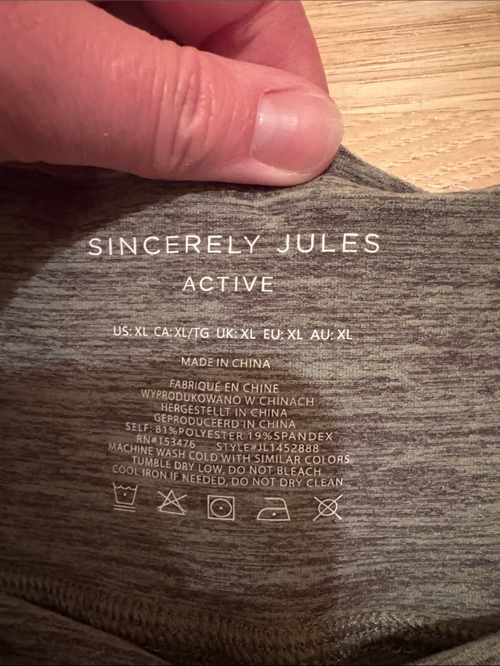 Sincerely Jules Kids Gray Flare Leggings - Picture 2 of 4